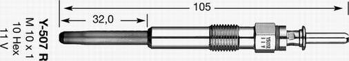 NGK 4600 - Kvēlsvece www.autospares.lv