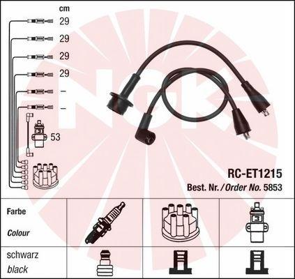 NGK 5853 - Augstsprieguma vadu komplekts www.autospares.lv