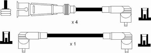 NGK 44311 - Augstsprieguma vadu komplekts www.autospares.lv