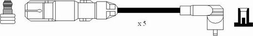 NGK 0966 - Augstsprieguma vadu komplekts www.autospares.lv