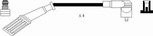NGK 0646 - Augstsprieguma vadu komplekts www.autospares.lv