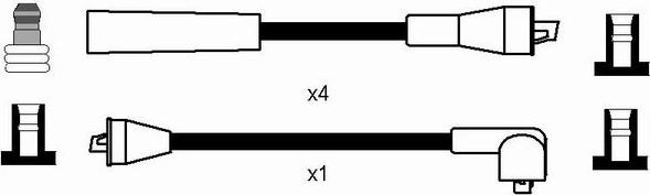 NGK 0773 - Augstsprieguma vadu komplekts www.autospares.lv