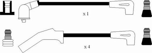 NGK 8552 - Augstsprieguma vadu komplekts www.autospares.lv