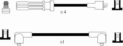 NGK 8226 - Augstsprieguma vadu komplekts www.autospares.lv