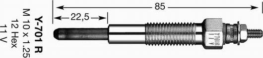 NGK 7464 - Kvēlsvece www.autospares.lv