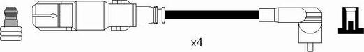 NGK 7302 - Augstsprieguma vadu komplekts www.autospares.lv