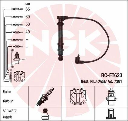 NGK 7381 - Augstsprieguma vadu komplekts www.autospares.lv