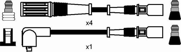 NGK 7207 - Augstsprieguma vadu komplekts www.autospares.lv