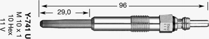 NGK D-Power 20 - Kvēlsvece www.autospares.lv