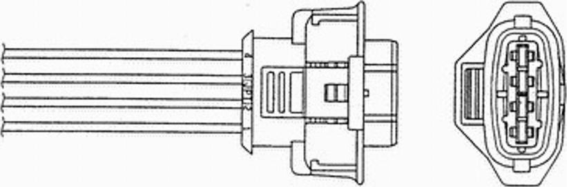 NGK OZA531-GM22 - Лямбда-зонд, датчик кислорода www.autospares.lv