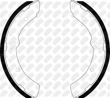 NiBK FN6653 - Brake Shoe Set www.autospares.lv