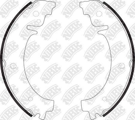 NiBK FN0503 - Brake Shoe Set www.autospares.lv