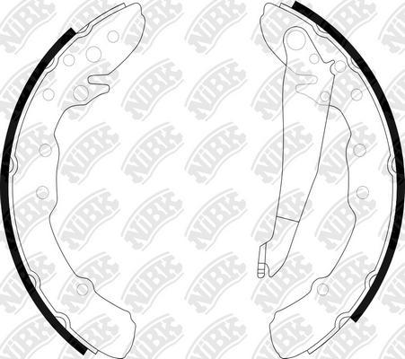 NiBK FN0537 - Brake Shoe Set www.autospares.lv