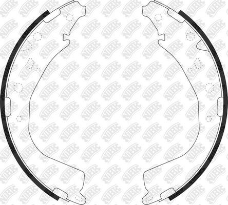 NiBK FN0686 - Brake Shoe Set www.autospares.lv