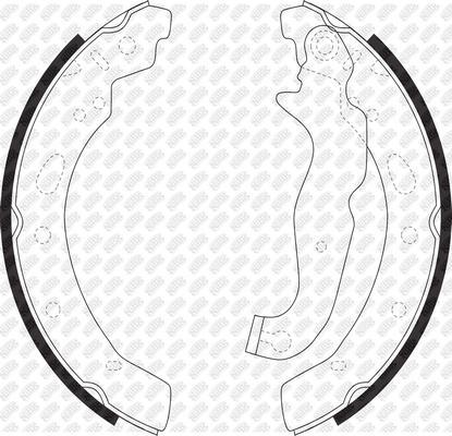 NiBK FN0630 - Brake Shoe Set www.autospares.lv