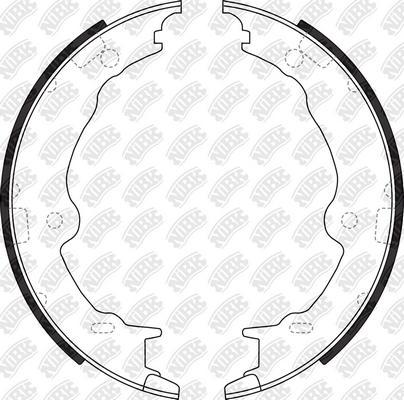 NiBK FN0700 - Bremžu loku kompl., Stāvbremze autospares.lv