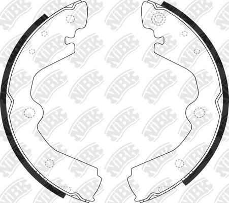 NiBK FN1198 - Brake Shoe Set www.autospares.lv