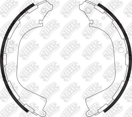 NiBK FN1189 - Brake Shoe Set www.autospares.lv