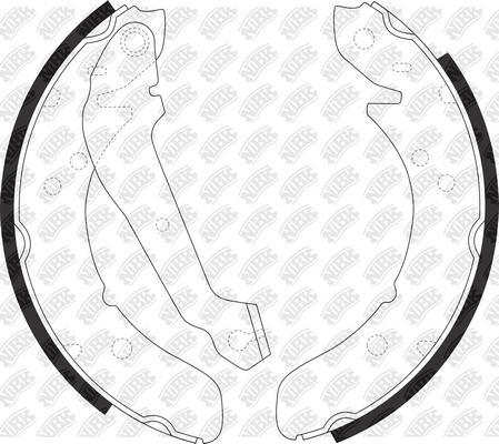 NiBK FN11241 - Brake Shoe Set www.autospares.lv