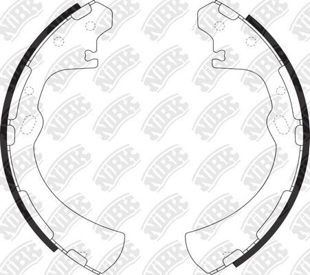 NiBK FN1174 - Brake Shoe Set www.autospares.lv