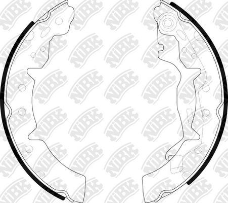 NiBK FN2354 - Brake Shoe Set www.autospares.lv