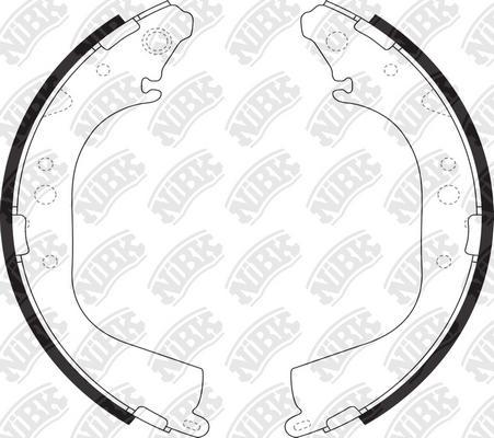 NiBK FN2305 - Brake Shoe Set www.autospares.lv