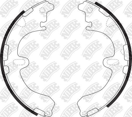 NiBK FN2311 - Brake Shoe Set www.autospares.lv