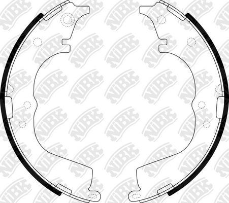 NiBK FN2330 - Brake Shoe Set www.autospares.lv