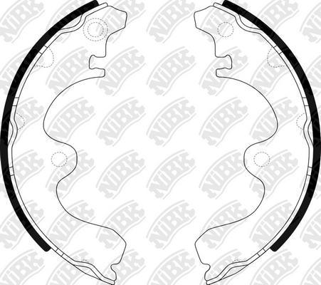 NiBK FN2321 - Brake Shoe Set www.autospares.lv