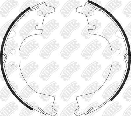 NiBK FN2232 - Brake Shoe Set www.autospares.lv