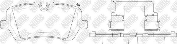 NiBK PN47001 - Bremžu uzliku kompl., Disku bremzes www.autospares.lv