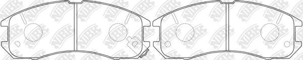 NiBK PN5194 - Brake Pad Set, disc brake www.autospares.lv