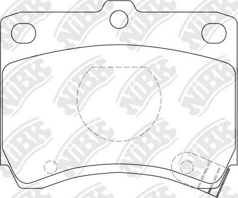 NiBK PN5165 - Bremžu uzliku kompl., Disku bremzes autospares.lv