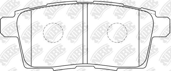 NiBK PN5814 - Brake Pad Set, disc brake www.autospares.lv