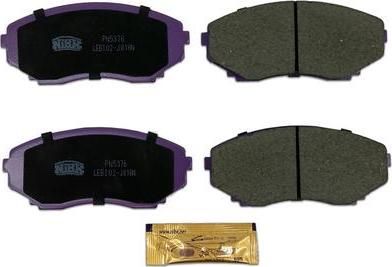 NiBK PN5376 - Brake Pad Set, disc brake www.autospares.lv