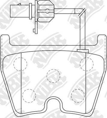 NiBK PN0432W - Bremžu uzliku kompl., Disku bremzes www.autospares.lv