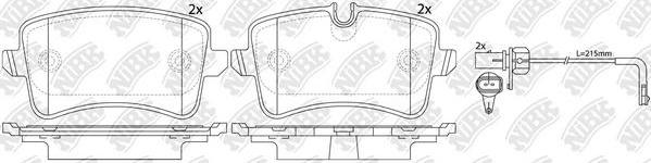 NiBK PN0478W - Brake Pad Set, disc brake www.autospares.lv