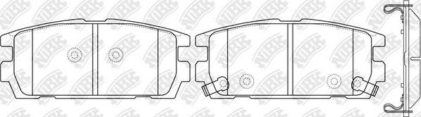 NiBK PN0098 - Bremžu uzliku kompl., Disku bremzes autospares.lv