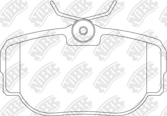 NiBK PN0009 - Тормозные колодки, дисковые, комплект www.autospares.lv