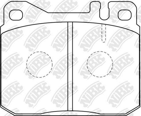 NiBK PN0003 - Bremžu uzliku kompl., Disku bremzes www.autospares.lv