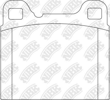 NiBK PN0007 - Brake Pad Set, disc brake www.autospares.lv