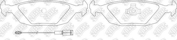 NiBK PN0013W - Brake Pad Set, disc brake www.autospares.lv