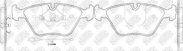 NiBK PN0012W - Brake Pad Set, disc brake www.autospares.lv