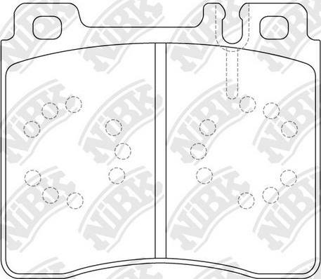 NiBK PN0029 - Bremžu uzliku kompl., Disku bremzes www.autospares.lv