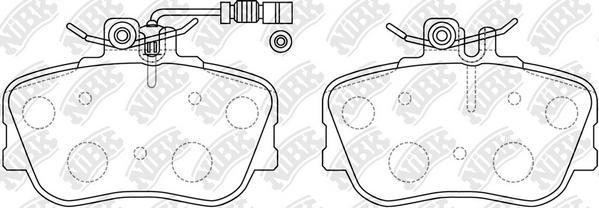 NiBK PN0025W - Bremžu uzliku kompl., Disku bremzes www.autospares.lv