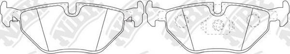 NiBK PN0028W - Brake Pad Set, disc brake www.autospares.lv