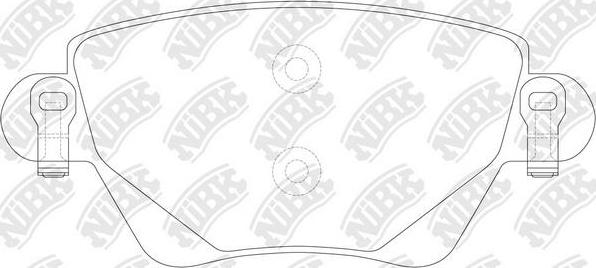 NiBK PN0194 - Тормозные колодки, дисковые, комплект www.autospares.lv