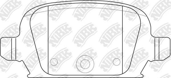 NiBK PN0192 - Bremžu uzliku kompl., Disku bremzes www.autospares.lv