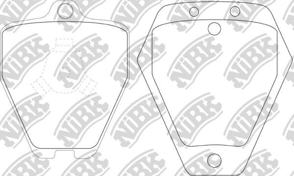 NiBK PN0138 - Brake Pad Set, disc brake www.autospares.lv