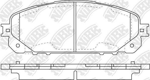 NiBK PN0848 - Bremžu uzliku kompl., Disku bremzes autospares.lv